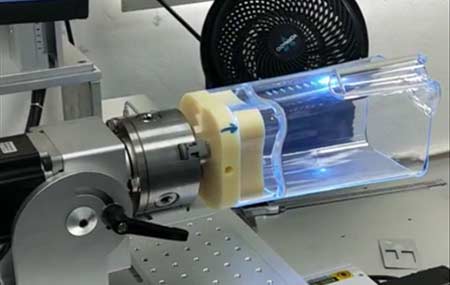 3D曲面激光打標機在果汁機上面的應用案例分析